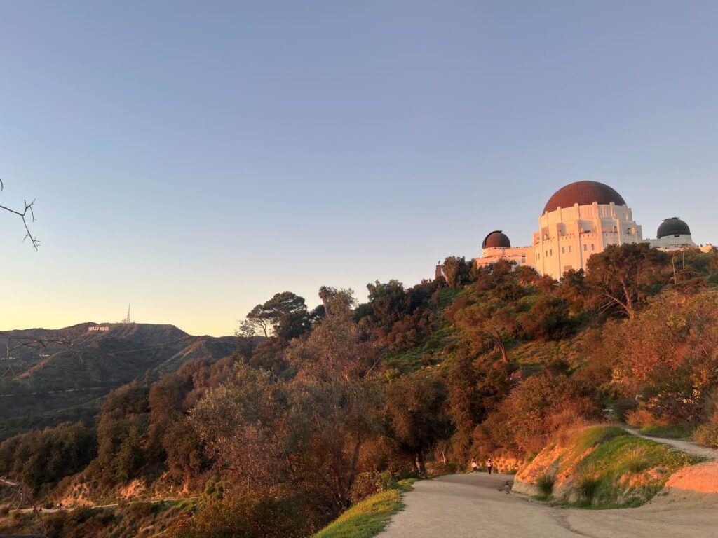 Griffith observatory and Hollywood sign in Los Angeles