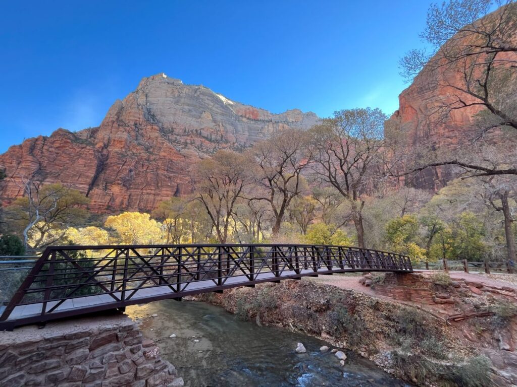 Bridge by Zion Lodge