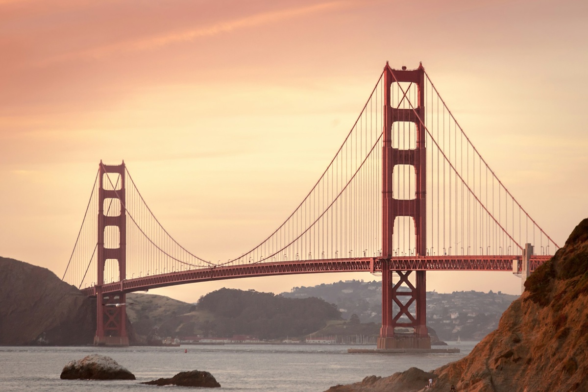 Golden gate bridge in San Francisco