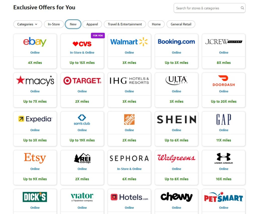 screen shot of CapitalOne Offers