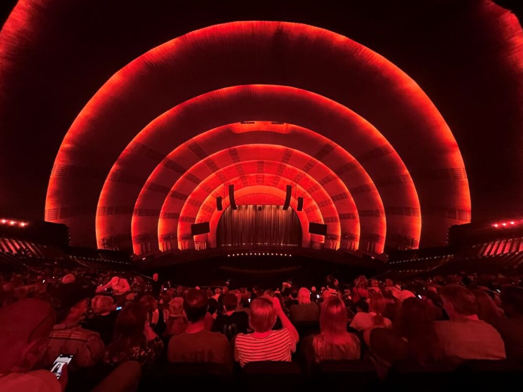 Waiting for the show to start in Sphere in Las Vegas