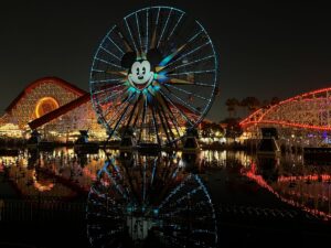 Disney California Adventure at night