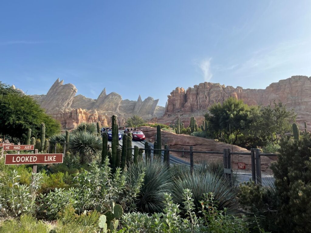 Beautiful Southwest look of Radiator Springs Racers at Disney California Adventure, Photo by Tabindo