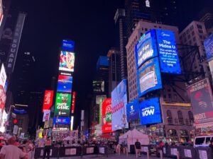 Times Square at night