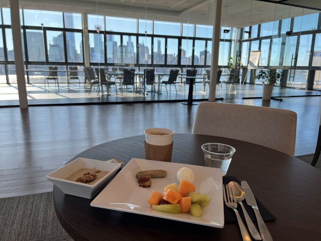 The view from the breakfast at Hyatt House Jersey City