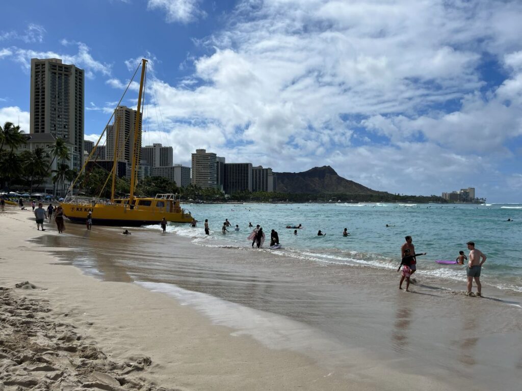 Waikiki Beach in Hawaii
